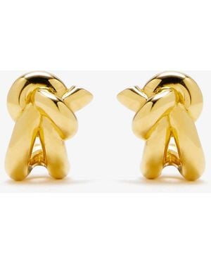 Bottega Veneta Knot Earrings - Metallic