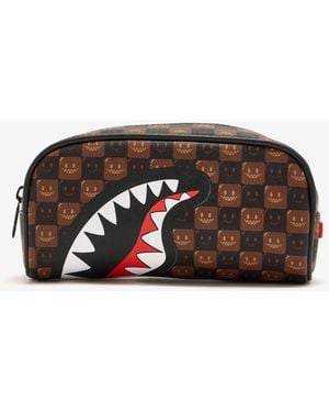 Sprayground Shark Central Duality Pouch - Brown