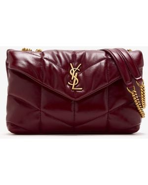 Saint Laurent Puffer Toy Bag - Purple
