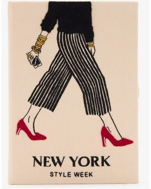 Olympia Le-Tan New York Style Week Book Clutch - Pink