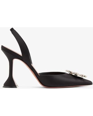 AMINA MUADDI Begum Sling Pumps - White