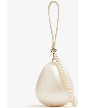 Simone Rocha Micro Egg Pearl Bag - White