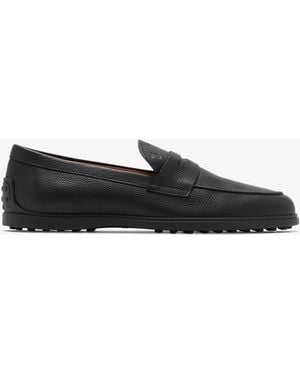 Tod's Leather Loafers - Black