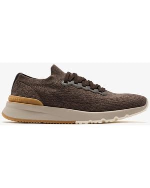 Brunello Cucinelli Knit Sneakers - Brown