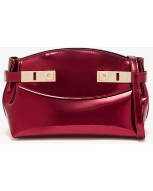 Ferragamo Hug Small Clutch - Red