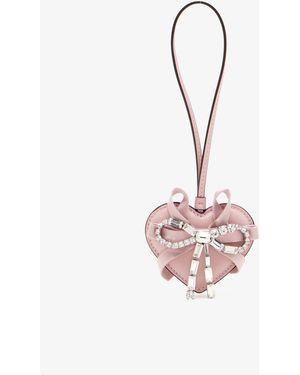 Jimmy Choo Heart Bag Charm - White