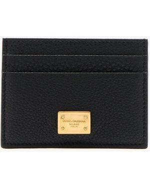 Dolce & Gabbana Logo Plaque Card Holder - Black