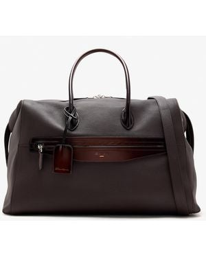 Santoni New Borsone Duffle Bag - Black