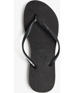 Havaianas Slim Flatform Flip Flops - Black