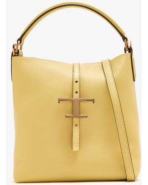 Tod's T Timeless Mini Bucket Bag - Yellow