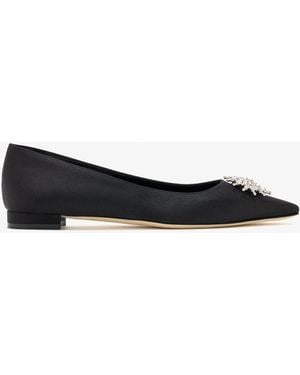 Manolo Blahnik Ronconaflat Ballerinas - White