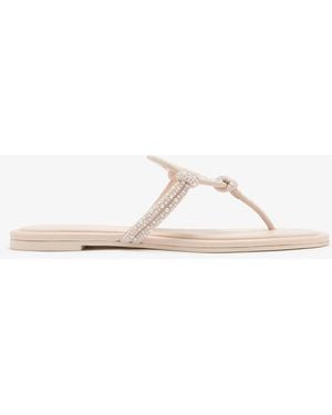 Tory Burch Miller Pearl Sandals - White