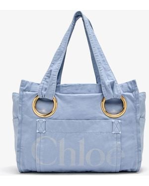 Chloé Plage Tote Bag - Blue