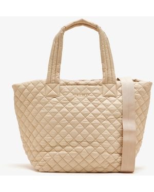 MZ Wallace Medium Metro Deluxe Tote Bag - Natural