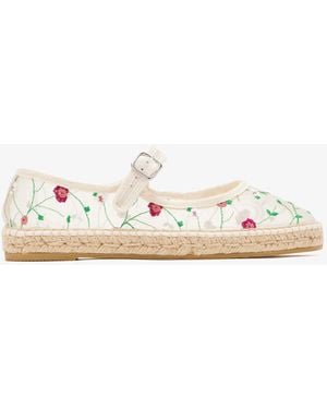 Luna Athena Mary Jane Espadrilles - White
