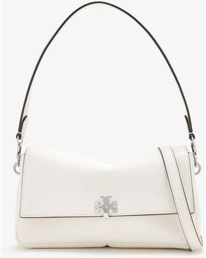 Tory Burch Charlie Small Shoulder Bag - White