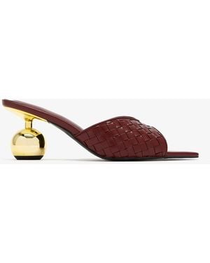 JW PEI Ellie Braided Mules - Brown