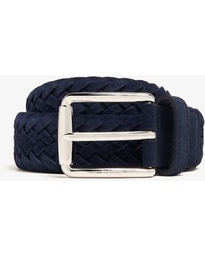 Tod's Braided Suede Belt - Blue