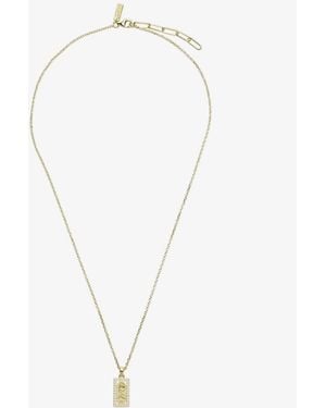 Common Lines Guadalupe Tag Necklace - White