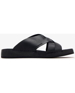 MONOLITHICO Intreccio Sandals - Black