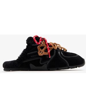 Naked Wolfe Adorn Sneaker Mules - Black