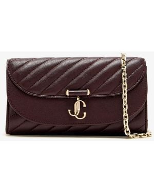 Jimmy Choo Curve Chain Wallet - Purple