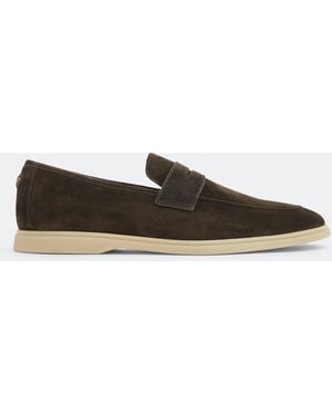 Bougeotte Suede Loafers - White
