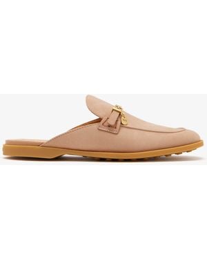 Tod's Nubuck Slippers - White