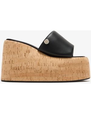 The Attico Mochi Flatform Wedge Sandals - Natural