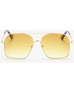 Le Specs Civelle Aviator Sunglasses - Yellow