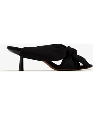 Neous Diana Grosgrain Mules - Black