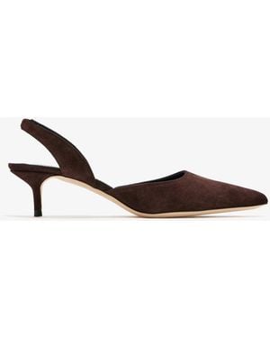 STAUD Sebastian Slingback Pumps - White