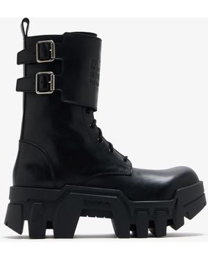 Balenciaga Bulldozer Combat Boots - Black