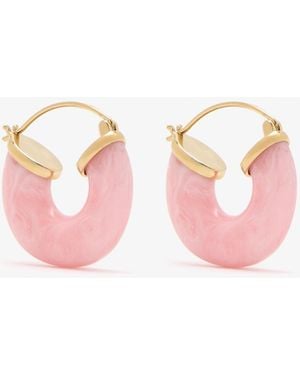 Anni Lu Big Swell Hoop Earrings - Pink