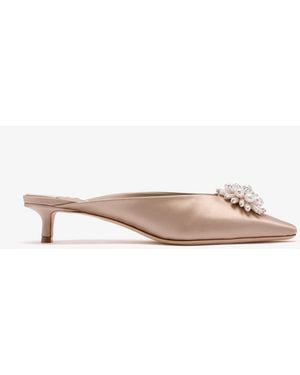 Jimmy Choo Ines 35 Mules - Natural