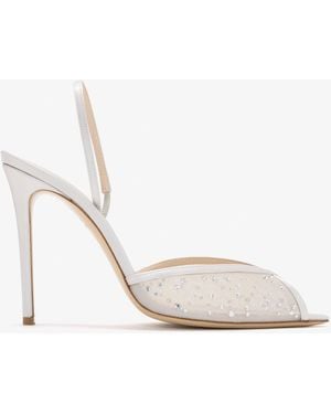 Andrea Wazen Katy 105 Slingback Pumps - White