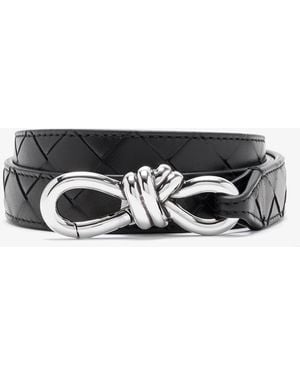 Bottega Veneta Andiamo Belt - White