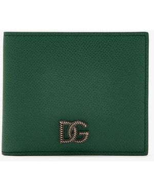 Dolce & Gabbana Dg Calfskin Wallet - Green