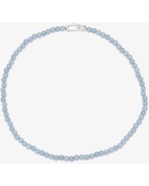 Annika Inez Beaded Collar Necklace - White