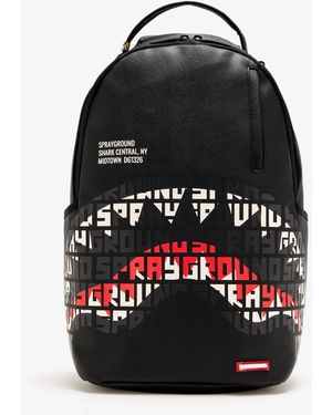 Sprayground Shark Central Infinity Mouth Dlxsv Backpack - Black
