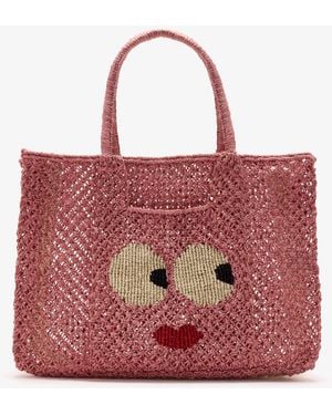 The Jacksons Florence Big Eyes Tote Bag - Red