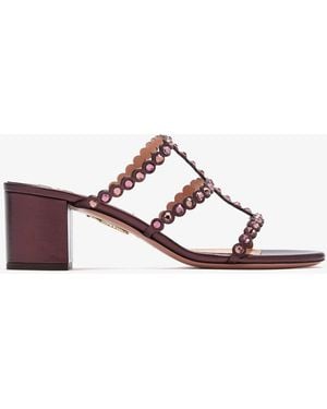 Aquazzura Tequila 50 Sandals - Brown