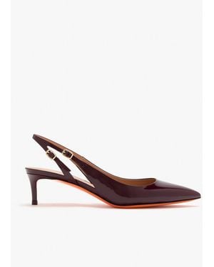 Santoni Audrey Slingback Pumps - Brown
