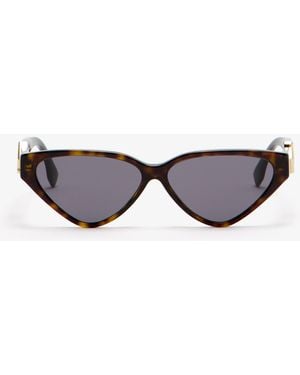 Fendi Ff Diamonds Cat Eye Sunglasses - Gray