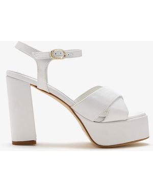Andrea Gomez Bella Platform Sandals - White
