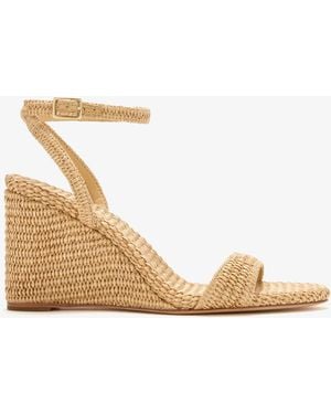 Loeffler Randall Gavi Wedge Sandals - Natural