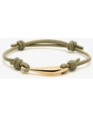 Bottega Veneta Sardine Leather Bracelet - Green