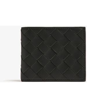 Bottega Veneta Intrecciato Bi-Fold Wallet - Black