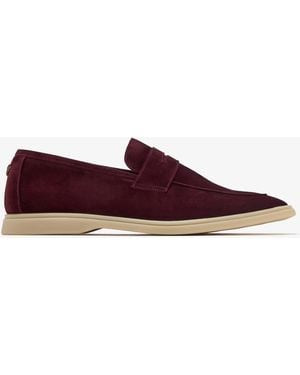 Bougeotte Suede Loafers - Red