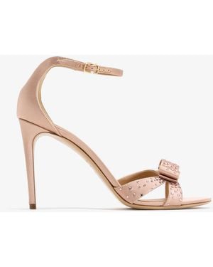 Ferragamo Vara Bow Sandals - White